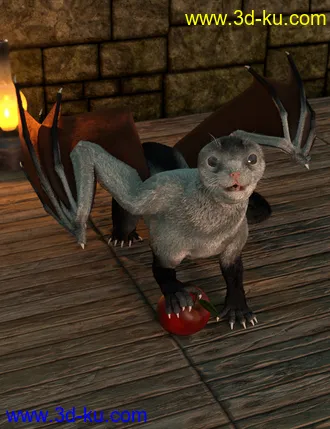 3D打印模型Oso Draco Furo for Daz Dragon 3的图片