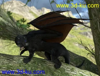 3D打印模型Oso Draco Furo for Daz Dragon 3的图片