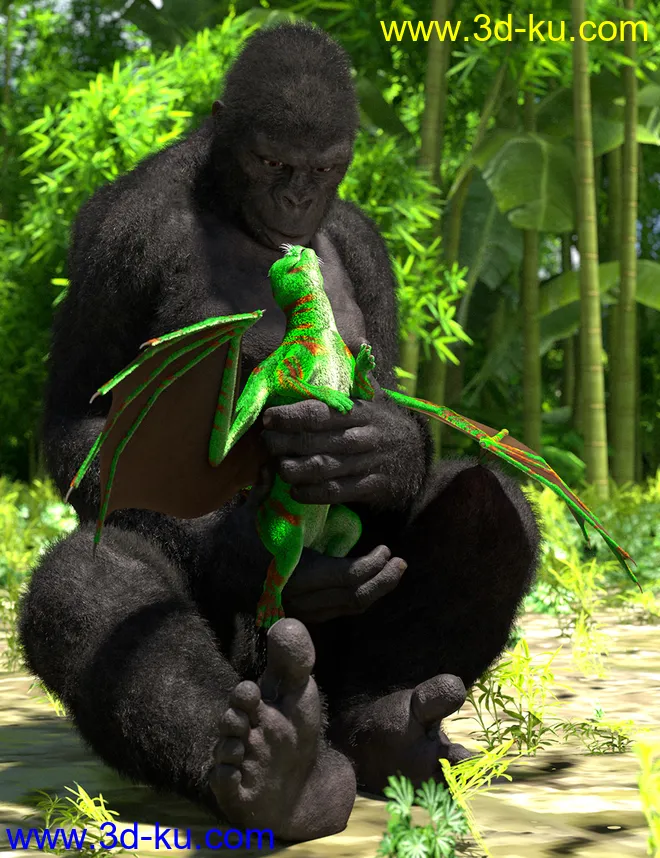 Oso Draco Furo for Daz Dragon 3模型的图片5