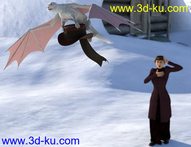 Oso Draco Furo for Daz Dragon 3模型的图片6