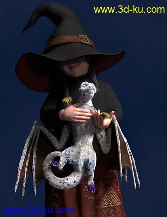 3D打印模型Oso Draco Furo for Daz Dragon 3的图片