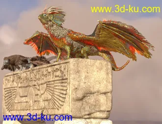3D打印模型Oso Pixie Dragon for Daz Dragon 3的图片
