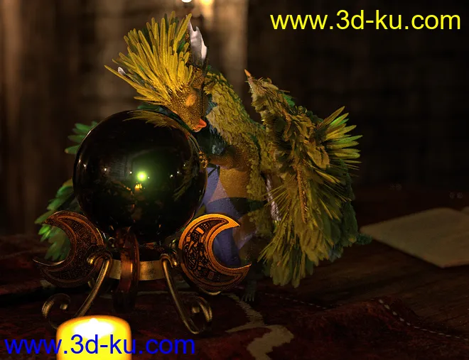 Oso Pixie Dragon for Daz Dragon 3模型的图片5