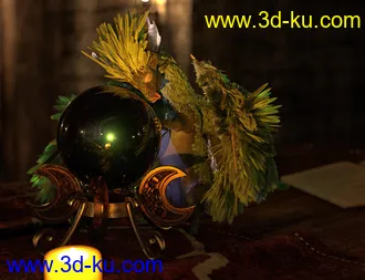 3D打印模型Oso Pixie Dragon for Daz Dragon 3的图片