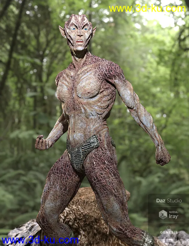 Oumua HD Alien Creature for Genesis 8 Male模型的图片7
