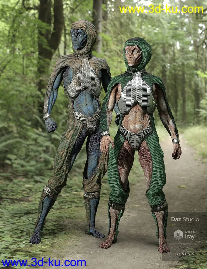 Oumua HD Alien Creature for Genesis 8 Male模型的图片13