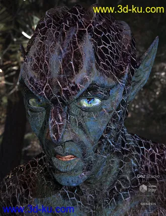 3D打印模型Oumua HD Alien Creature for Genesis 8 Male的图片