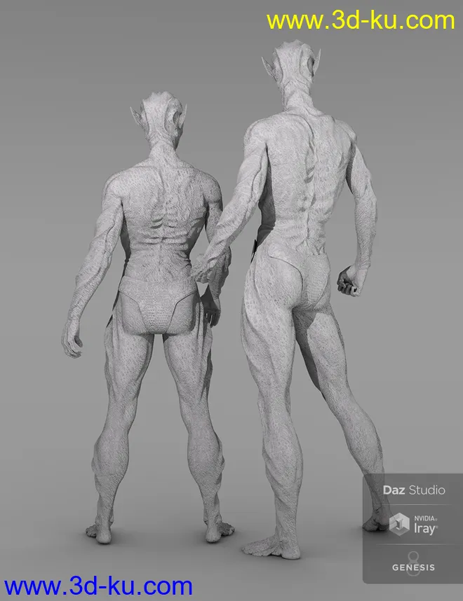 Oumua HD Alien Creature for Genesis 8 Male模型的图片18