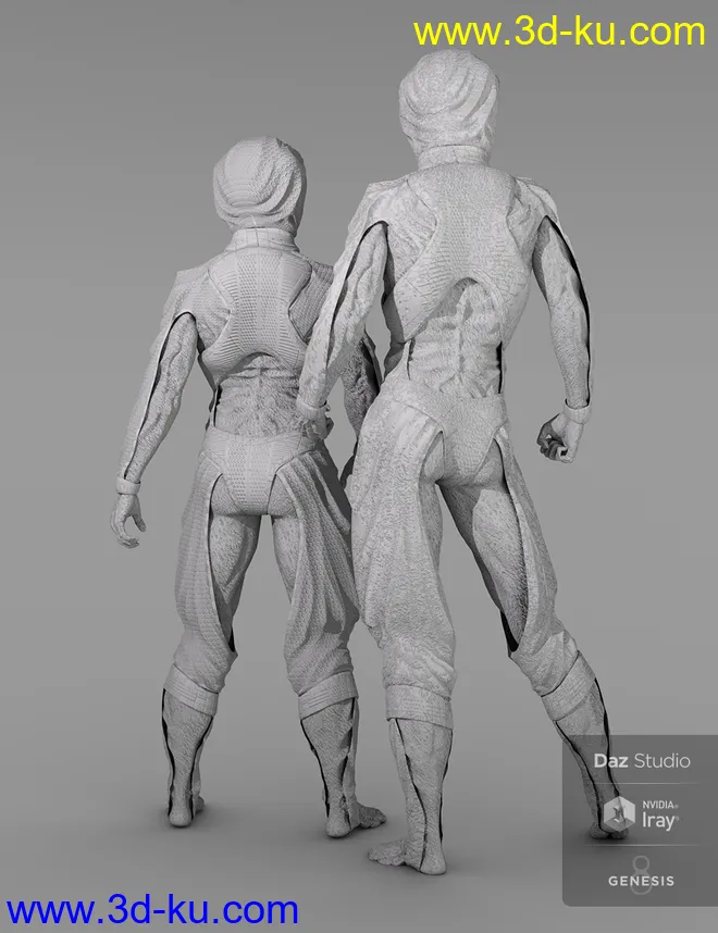 Oumua HD Alien Creature for Genesis 8 Male模型的图片20