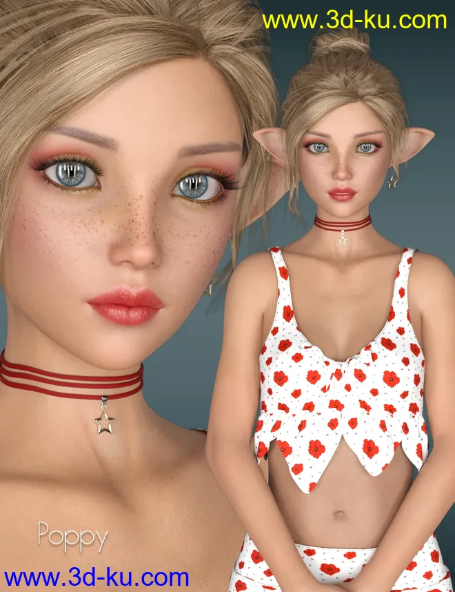 P3D Poppy for Kanade 8模型的图片1