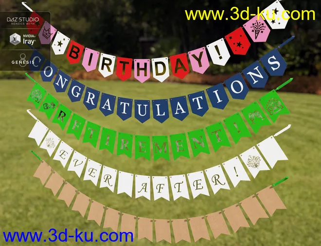 Party Decoration Elements模型的图片4