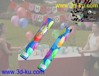 3D打印模型Party Decoration Elements的图片