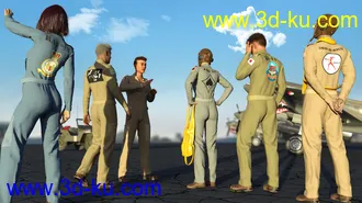 3D打印模型Pilot Uniform Materials of WWII的图片