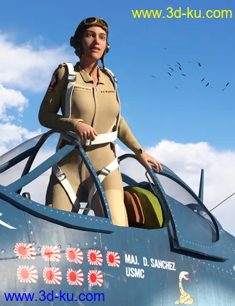 3D打印模型Pilots Uniform of WWII的图片