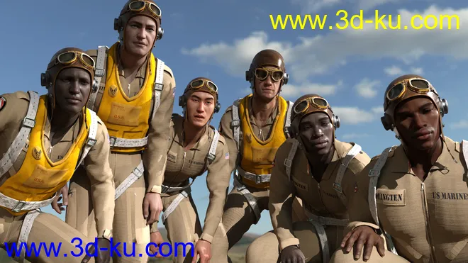 Pilots Uniform of WWII模型的图片5