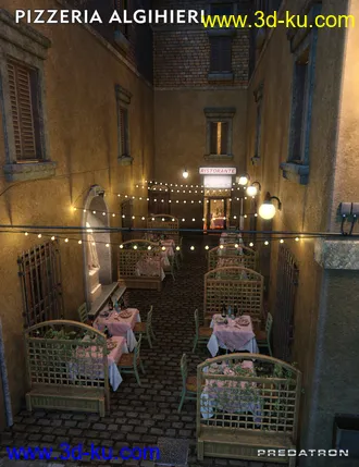 3D打印模型Pizzeria Algihieri的图片