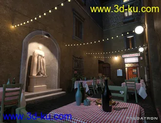 3D打印模型Pizzeria Algihieri的图片