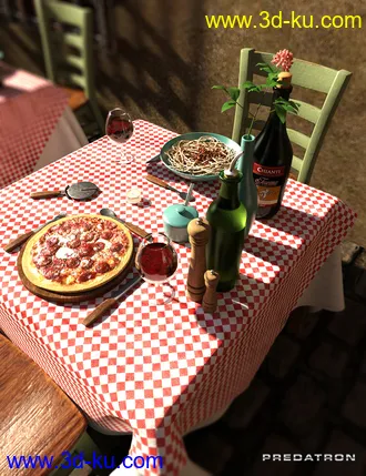 3D打印模型Pizzeria Algihieri的图片