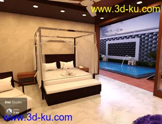 3D打印模型Pool Villa的图片