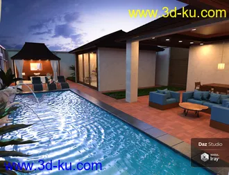 3D打印模型Pool Villa的图片