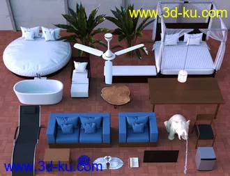 3D打印模型Pool Villa的图片