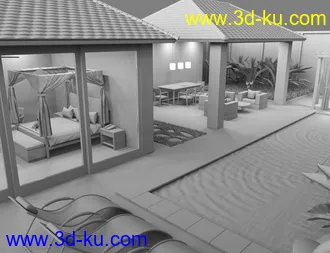 3D打印模型Pool Villa的图片