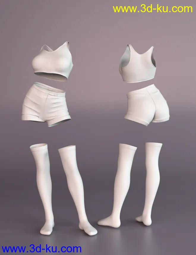 Pop Sensation Outfit with dForce for Genesis 8 Female(s)模型的图片10
