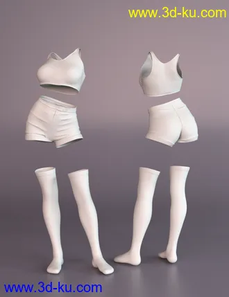 3D打印模型Pop Sensation Outfit with dForce for Genesis 8 Female(s)的图片