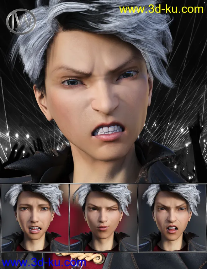 Pop Style - Expressions for Genesis 8 Male and Yuzuru 8模型的图片1