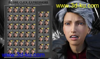 3D打印模型Pop Style - Expressions for Genesis 8 Male and Yuzuru 8的图片