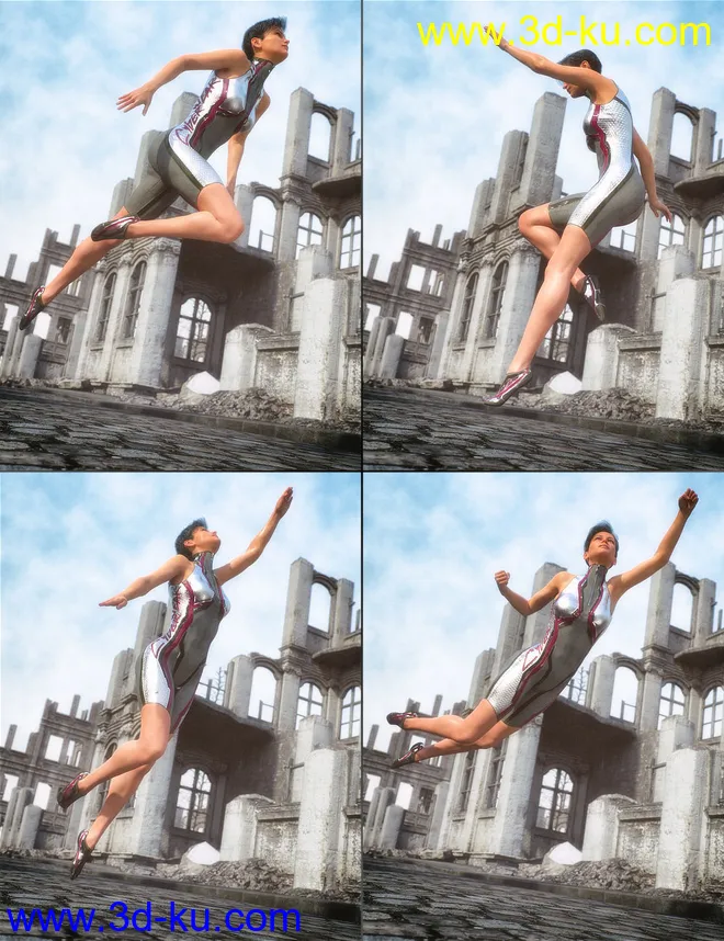 Power Blast Poses for Victoria 7 and 8 and Michael 7 and 8模型的图片6