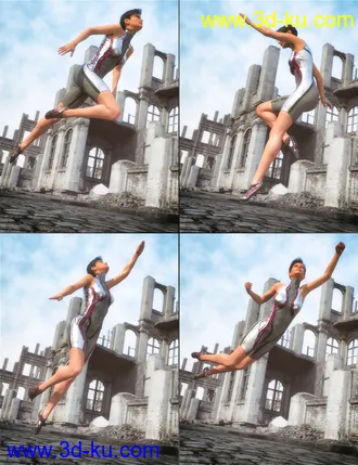 3D打印模型Power Blast Poses for Victoria 7 and 8 and Michael 7 and 8的图片