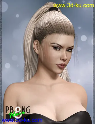 3D打印模型Pretty Base NG 8 Hair for Genesis 8 Female(s)的图片
