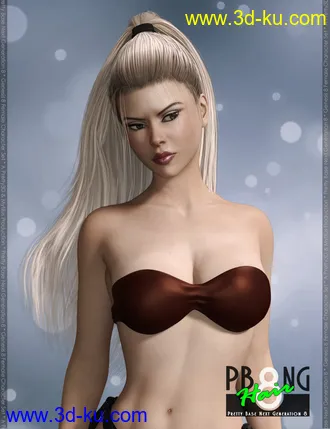 3D打印模型Pretty Base NG 8 Hair for Genesis 8 Female(s)的图片