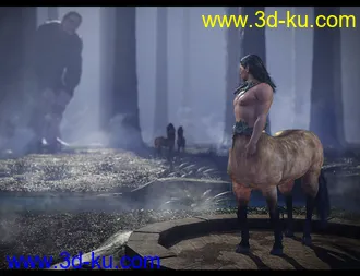 3D打印模型Prime Brawnies for Genesis 8 Male Centaur的图片