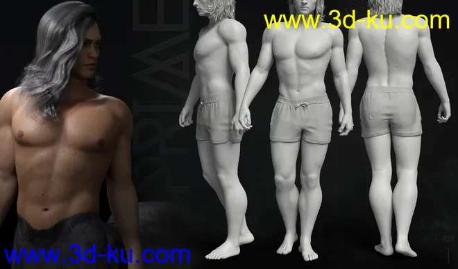 Prime Brawnies for Genesis 8 Male Centaur模型的图片5