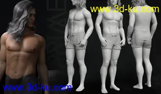3D打印模型Prime Brawnies for Genesis 8 Male Centaur的图片