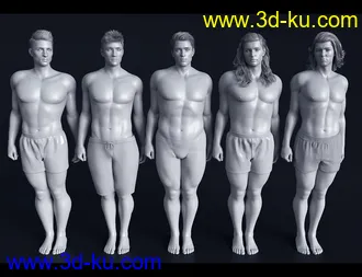 3D打印模型Prime Brawnies for Genesis 8 Male Centaur的图片
