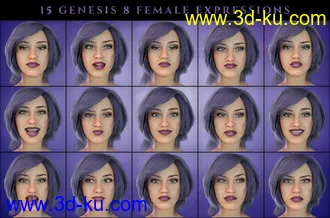 3D打印模型PTF Insolent Poses and Expressions for Latonya 8 and Genesis 8 Female的图片