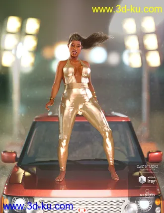 3D打印模型PTF Insolent Poses and Expressions for Latonya 8 and Genesis 8 Female的图片