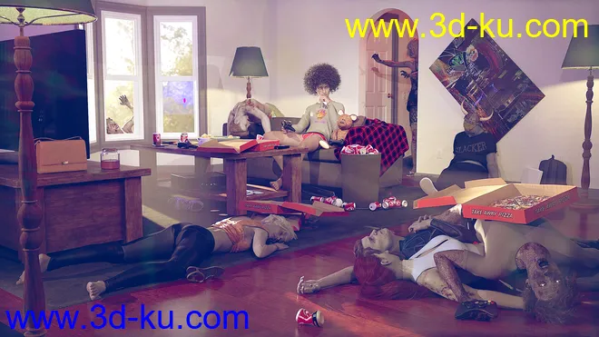 PTF Un-deadbeats - Materials, Poses, Props模型的图片10
