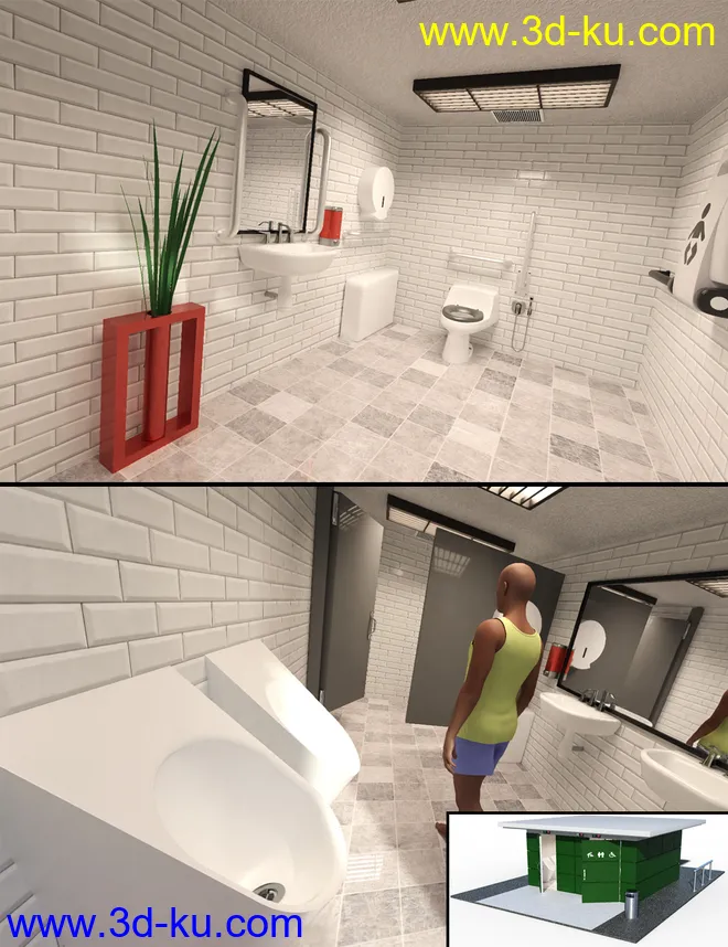 Public Toilet模型的图片1