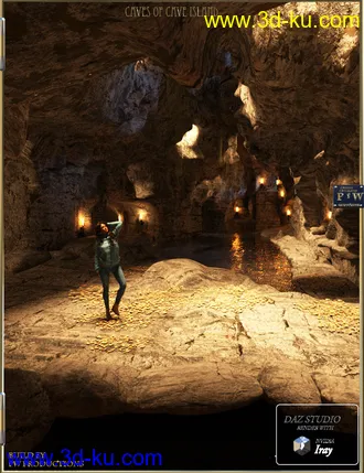 3D打印模型PW Caves of Cave Island的图片