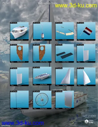 3D打印模型PW Sail Boat的图片