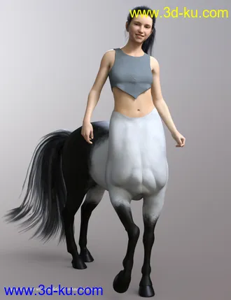 3D打印模型QX Equua for Genesis 8 Female Centaur的图片