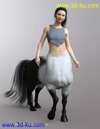 3D打印模型QX Equua for Genesis 8 Female Centaur的图片