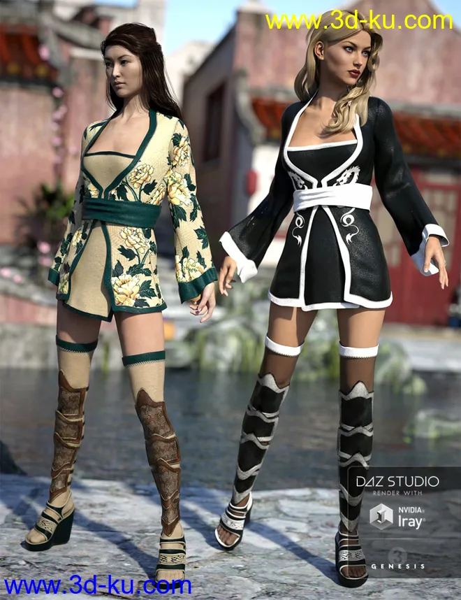 Red Lilies Outfit Textures模型的图片1