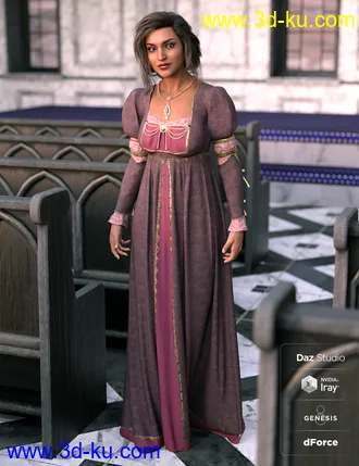 3D打印模型Renaissance Dress - Milady的图片