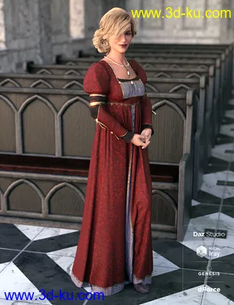 3D打印模型Renaissance Dress - Milady的图片