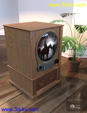 3D打印模型Retro TV Props的图片